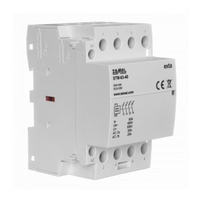 Stycznik modułowy instalacyjny 63A 4xNO 230V AC TYP: STM-63-40 (EXT10000299-WUN)